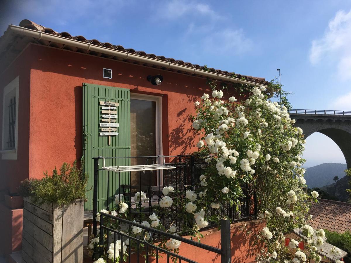 Studio Pied Village Eze - Dans Villa Recente - Parking Gratuit Èze Exterior foto